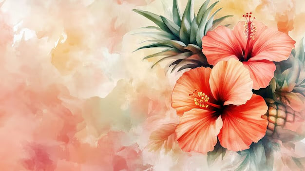 White Peach Hibiscus